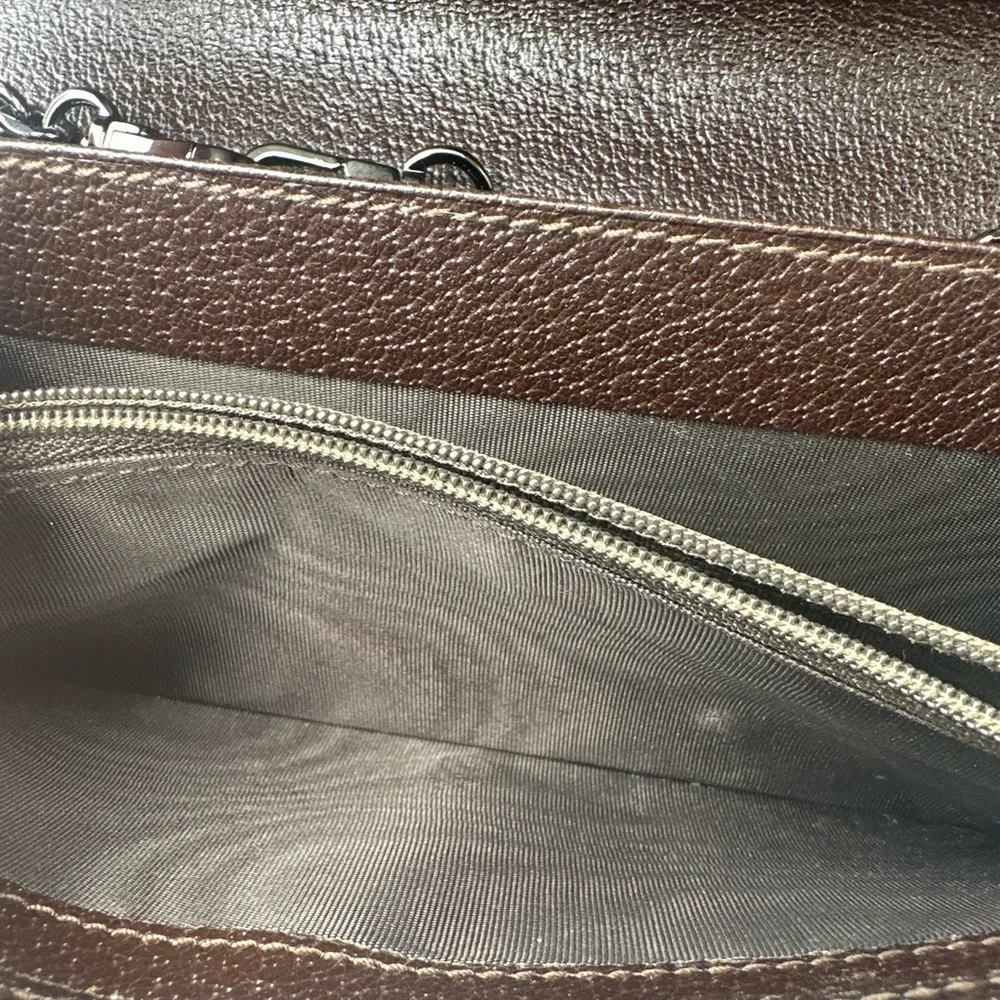 Gucci GG Monogram Supreme Canvas And Brown Leather Wallet - Picture 8 of 12